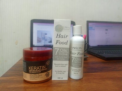 Deal of Keratin Hair Mask and Hair food