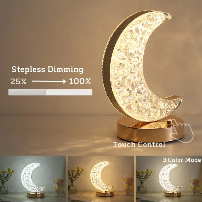 Crystal Moon Lamp